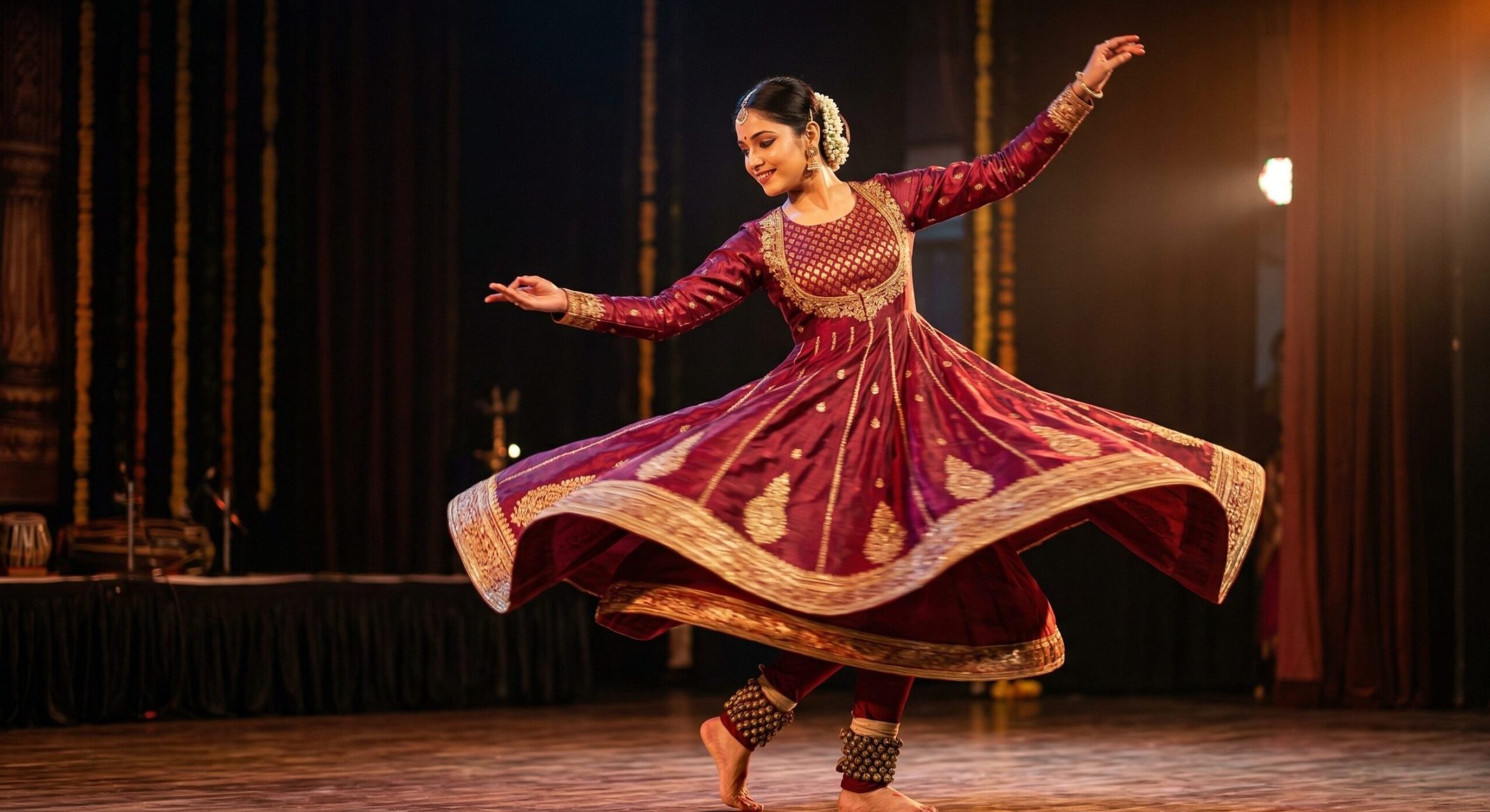 Kathak Dress and Makeup: Complete Traditional Guide