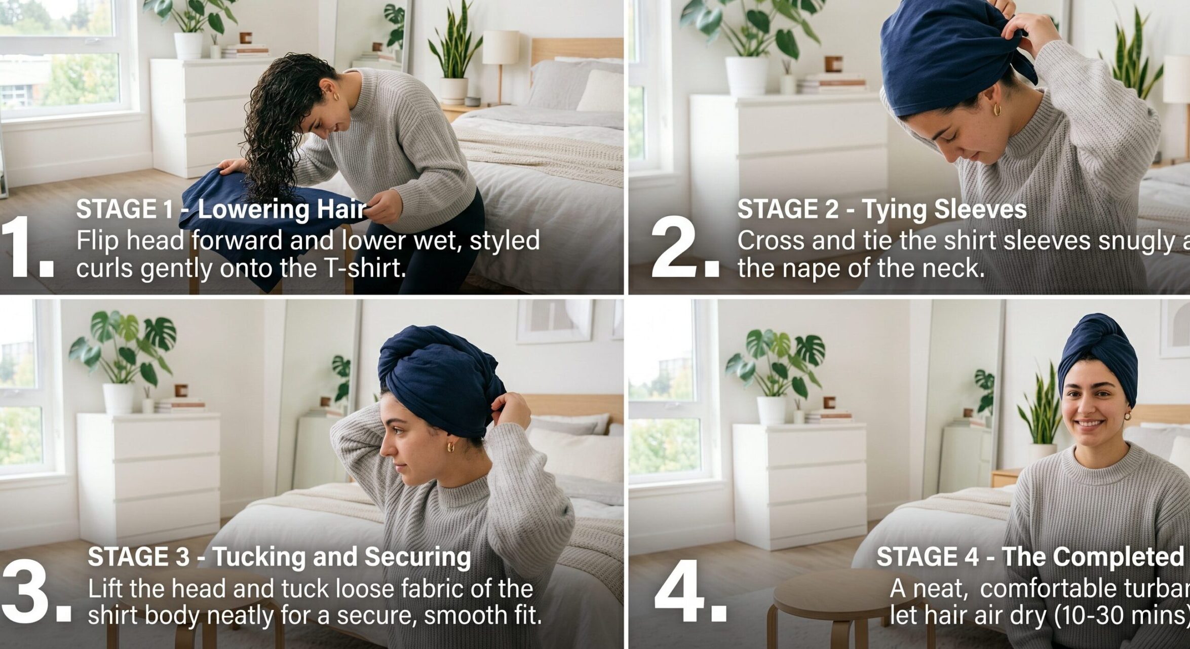 Step-by-Step Guide to Plop Your Hair