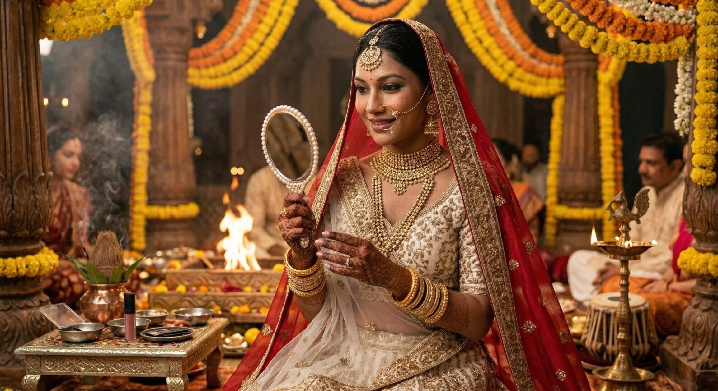Explore Real White Bridal Lehenga Options