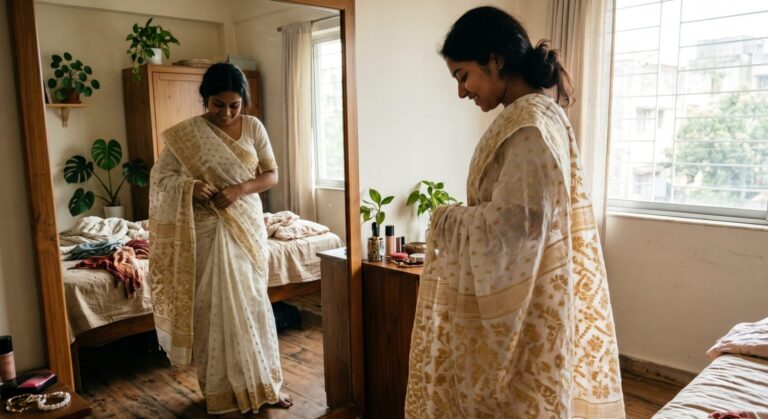 Jamdani Sarees History Buying Guide edited Jamdani Sarees: History, Buying Guide & How to Wear